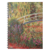 MONET Water Lily Pond IRISES Journal Diary Noteboo Notebook