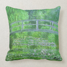 MONET Water Lily Pond Pillow Symphony in Green