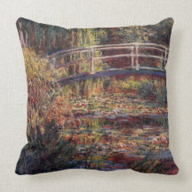 MONET Water Lily Pond Pillow Symphony in Rose