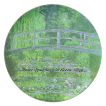 MONET Water Lily Pond PLATE Symphony in Green