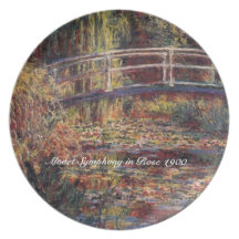 MONET Water Lily Pond Plate Symphony in Rose