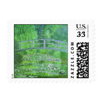 MONET Water Lily Pond Postage Symphony in Green