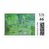 MONET Water Lily Pond Postage Symphony in Green