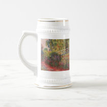 MONET Water Lily Pond: WATER IRISES Beer Stein Coffee Mug