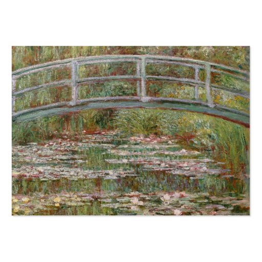 Monet's "Bridge Over a Pond of Water Lilies" 1899 Business Cards (back side)