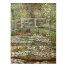 Monet's "Bridge Over a Pond of Water Lilies" 1899 Post Cards