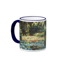 Monet's Bridge Over The Water Lily Pond mugs