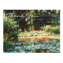 Monet's Bridge Over The Water Lily Pond Post Card
