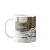 Monet's Cat Sleeping on a Bed mugs by osundergroundllc Monet's Cat Sleeping on a Bed mugs
