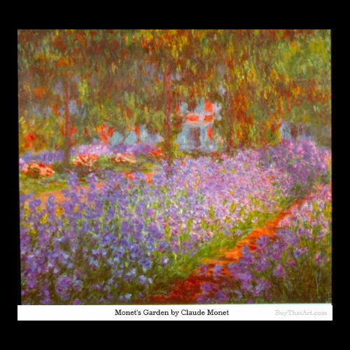 Monet's Garden by Claude Monet Poster