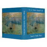 Monet's Impression Sunrise (soleil levant) - 1872 binders