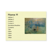Monet's Impression Sunrise (soleil levant) - 1872 Business Cards