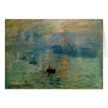 Monet's Impression Sunrise (soleil levant) - 1872 Cards