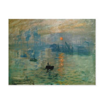 Monet's Impression Sunrise (soleil levant) - 1872 Post Cards
