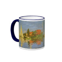 Monet's Regatta at Argenteuil mugs