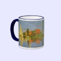 Monet's Regatta at Argenteuil mugs by MasterpieceCafe Monet's Regatta at Argenteuil mugs