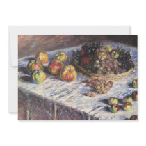 Monet's Still Life with Apples and Grapes invitations