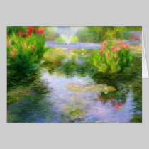 Monet's Water Garden Greeting Card cards