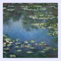 Monets Wasser-Lilien, 1906 poster