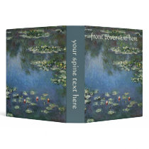 Monet's Water Lilies binders by MasterpieceCafe Monet's Water Lilies binders