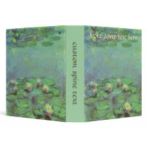 Monet's Water Lilies binders by MasterpieceCafe Monet's Water Lilies binders
