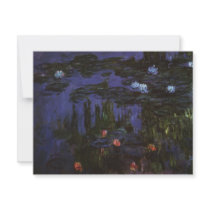 Monet's Water Lilies invitations