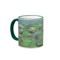 Monet's Water Lilies mugs by MasterpieceCafe Monet's Water Lilies mugs