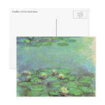 Monet's Water Lilies postcards by MasterpieceCafe Monet's Water Lilies postcards
