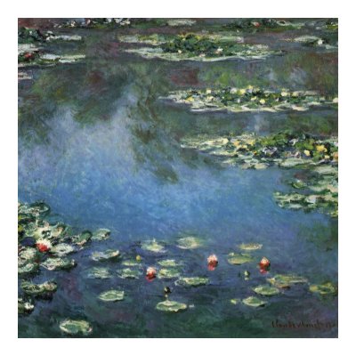 Monet's Water Lilies Print by MasterpieceCafe