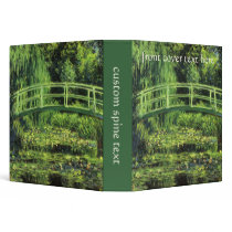Monet's Water Lily Pond binders by MasterpieceCafe Monet's Water Lily Pond binders