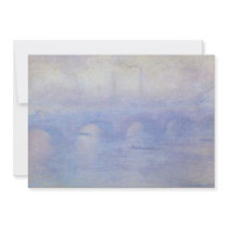 Monet's Waterloo Bridge invitations