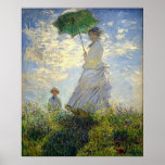 Monet's Woman with a Parasol (The Stroll / Walk) Print