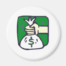 Money Bag Fridge Magnet