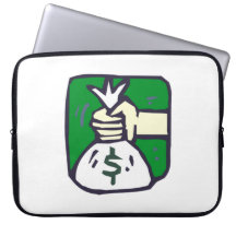 Money Bag Laptop Computer Sleeve