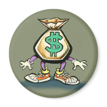 Money Bag Refrigerator Magnet