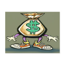 Money Bag postcards