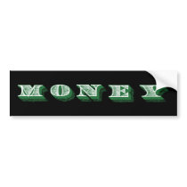 money bumper stickers