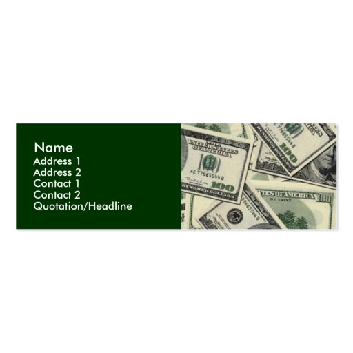 Money/Business Profile Cards Business Card Templates