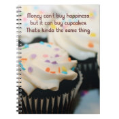 Money Can Buy Cupcakes Spiral Bound Notebook