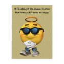 Money Can't Make Me Happy postcards by postcardsfromtheedge Money Can't Make Me Happy postcards