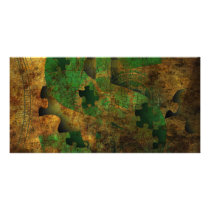 Money Grunge Picture Card