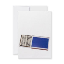Money in matchbox invitations