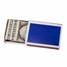 Money in matchbox photo sculpture