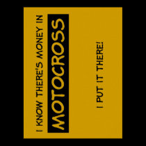 Money In Motocross Dirt Bike Poster posters