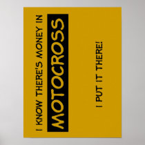 Money In Motocross Dirt Bike Poster