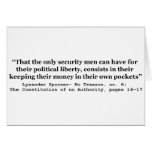 Money in the Hands of Government Lysander Spooner cards