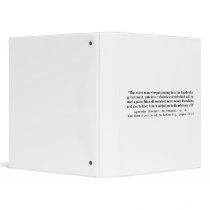 Money Into The Hands Of A Government L Spooner Vinyl Binder