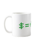 Money is the Square Root of Evil Coffee Mugs