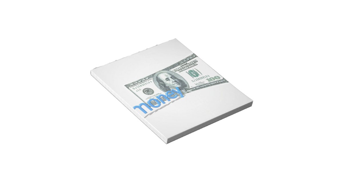 Money Notepad Zazzle