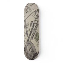 Money Print custom skateboard
